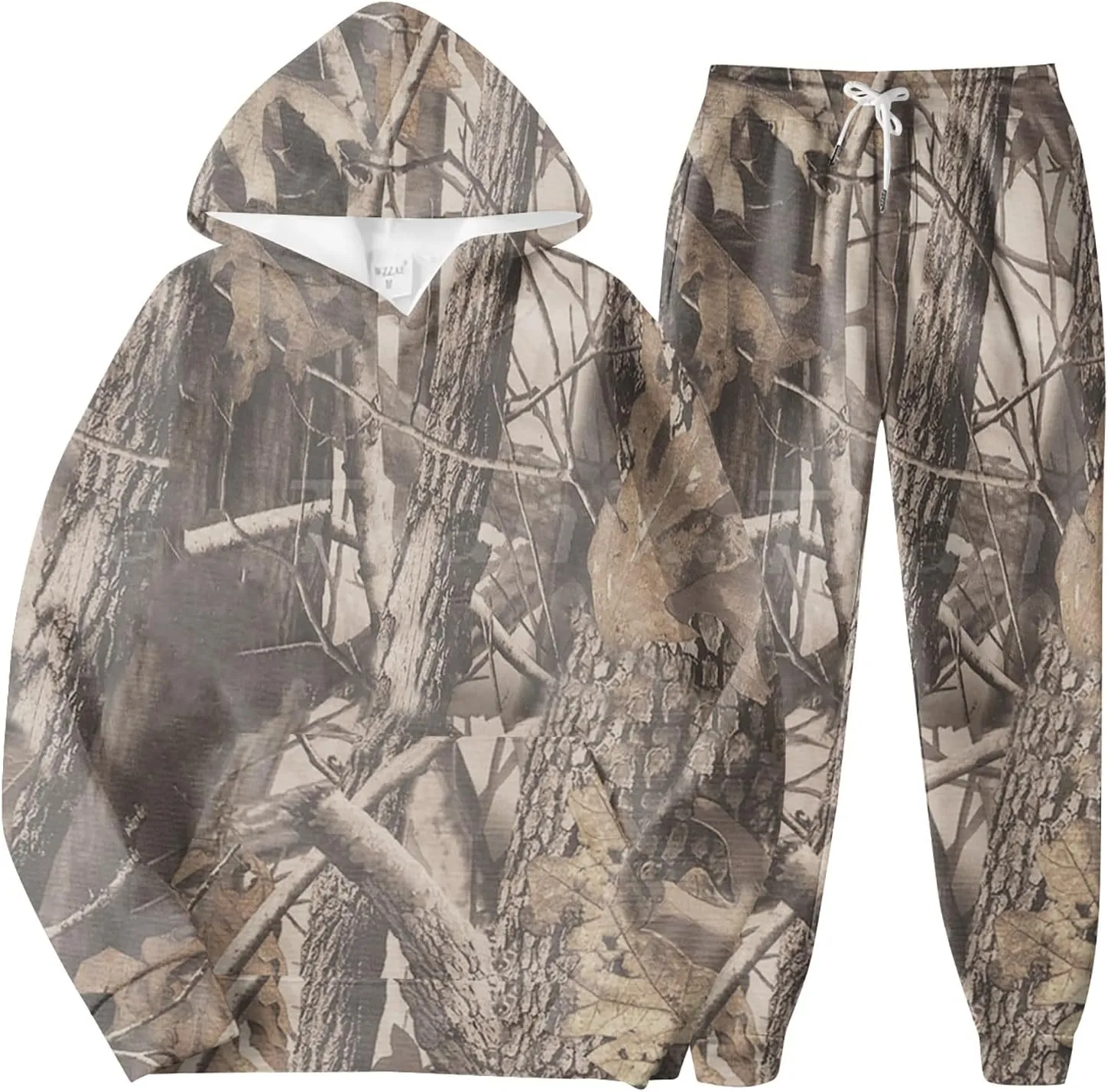 Sweat Suits for Womens Camo Hoodie 2 Piece Long Sleeve Camo Sweatshirt Wide Leg Sweatpants Track Suit Y2k Hoodies