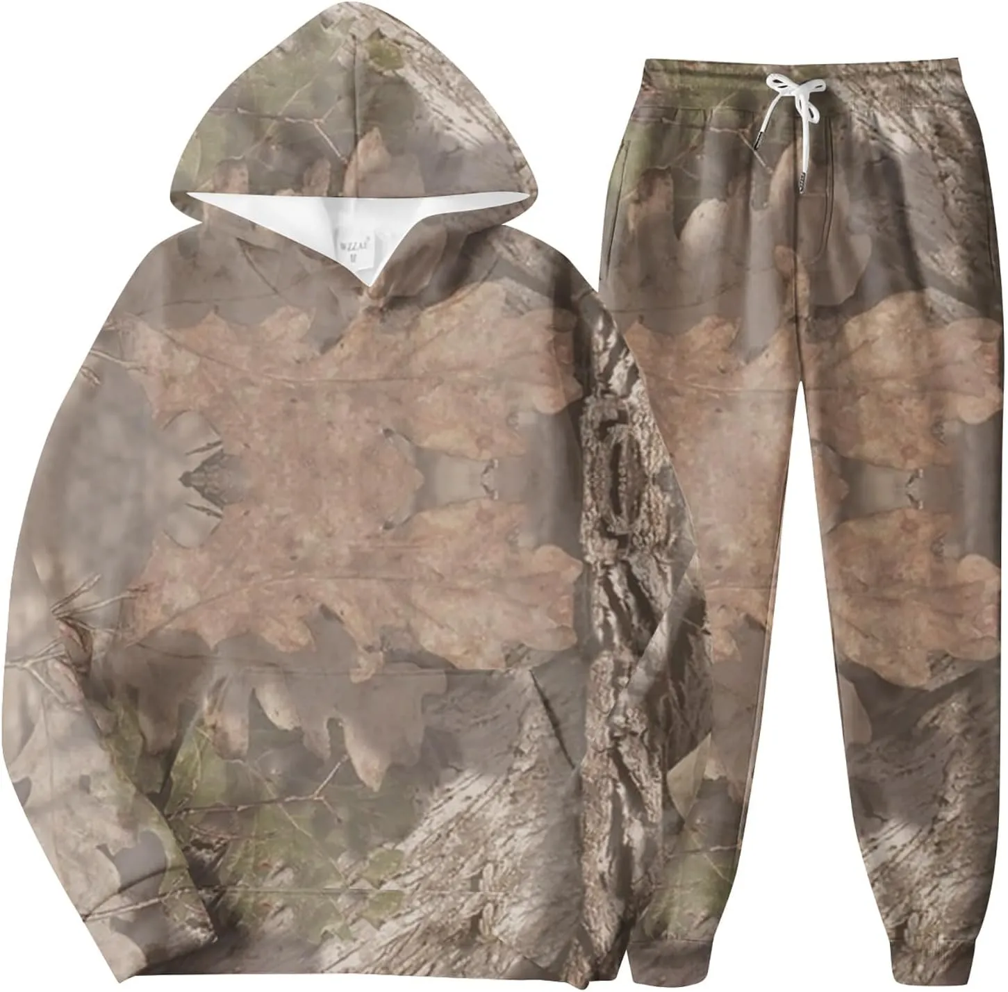 Sweat Suits for Womens Camo Hoodie 2 Piece Long Sleeve Camo Sweatshirt Wide Leg Sweatpants Track Suit Y2k Hoodies