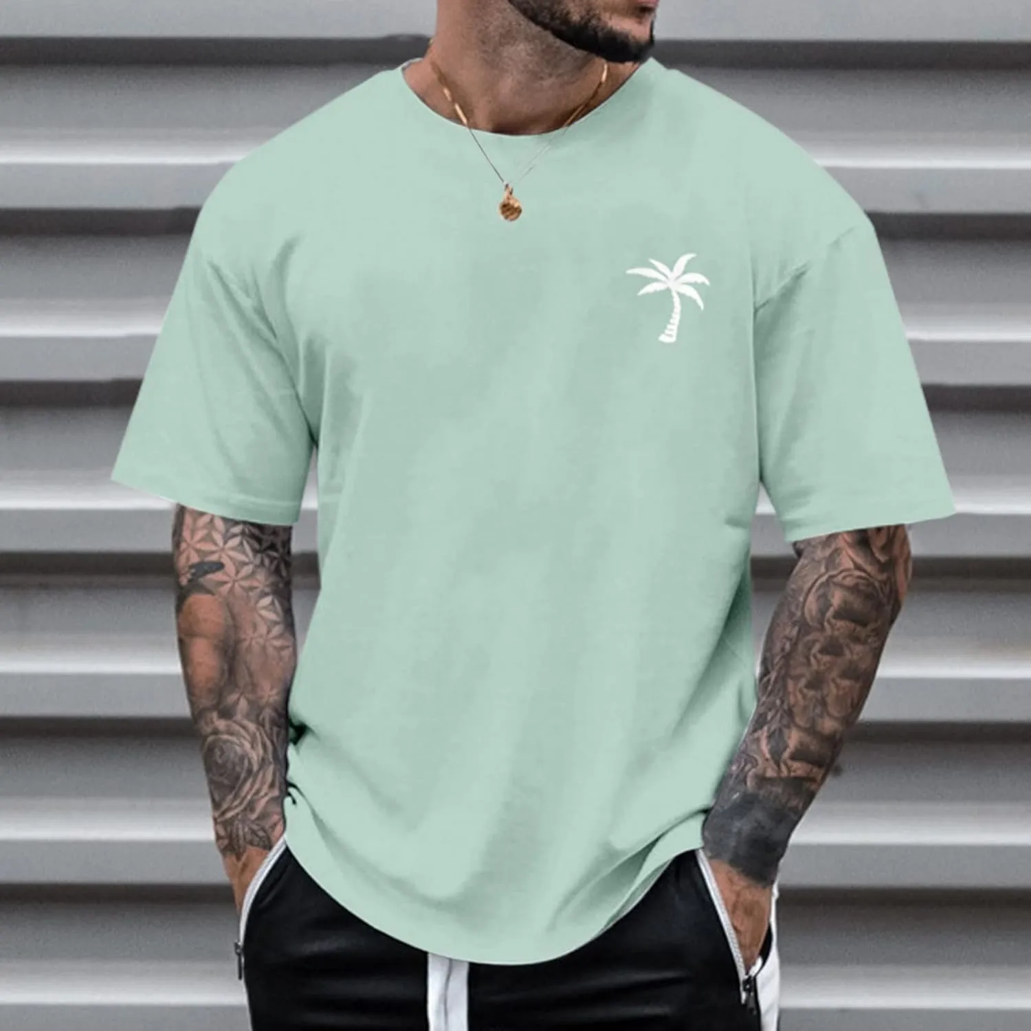 T Shirts for Men Short Sleeve Breathable Casual Outdoor Lightweight Classic Fit Tees True Comfort Trendy Tops