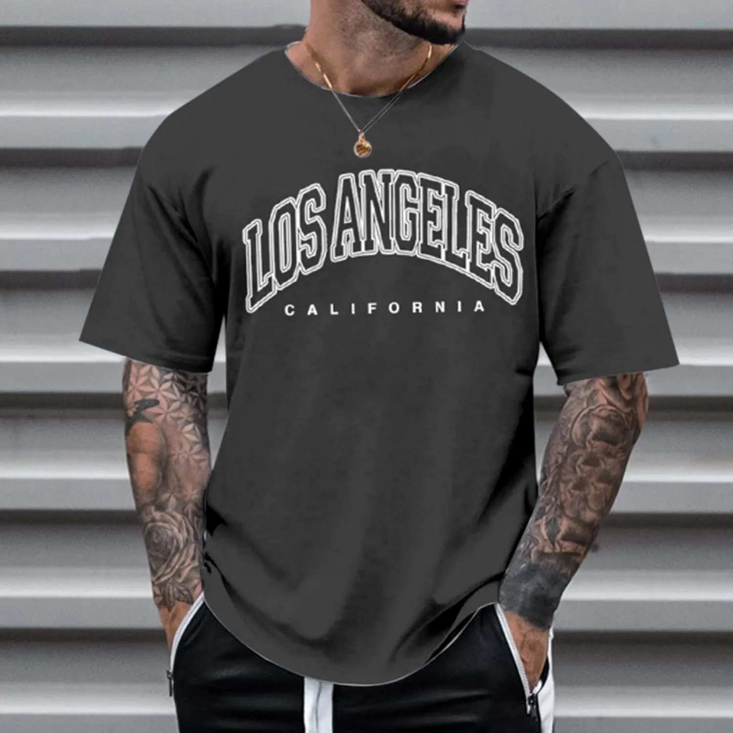 T Shirts for Men Short Sleeve Breathable Casual Outdoor Lightweight Classic Fit Tees True Comfort Trendy Tops