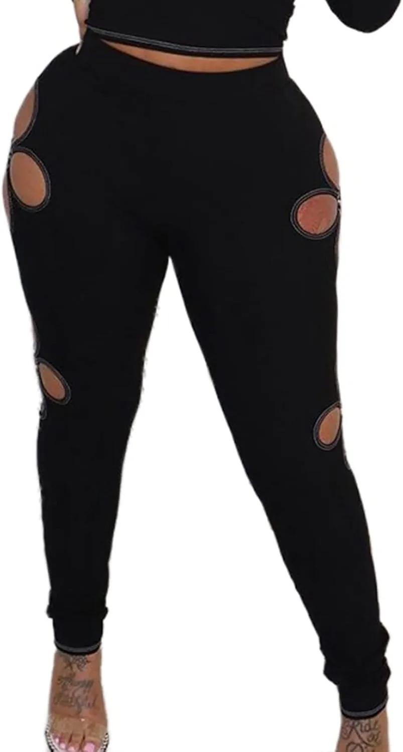 Tcremisa Leather Pants for Women High Waisted Faux Leather Straight Wide Leg Pant PU Trousers with Belt