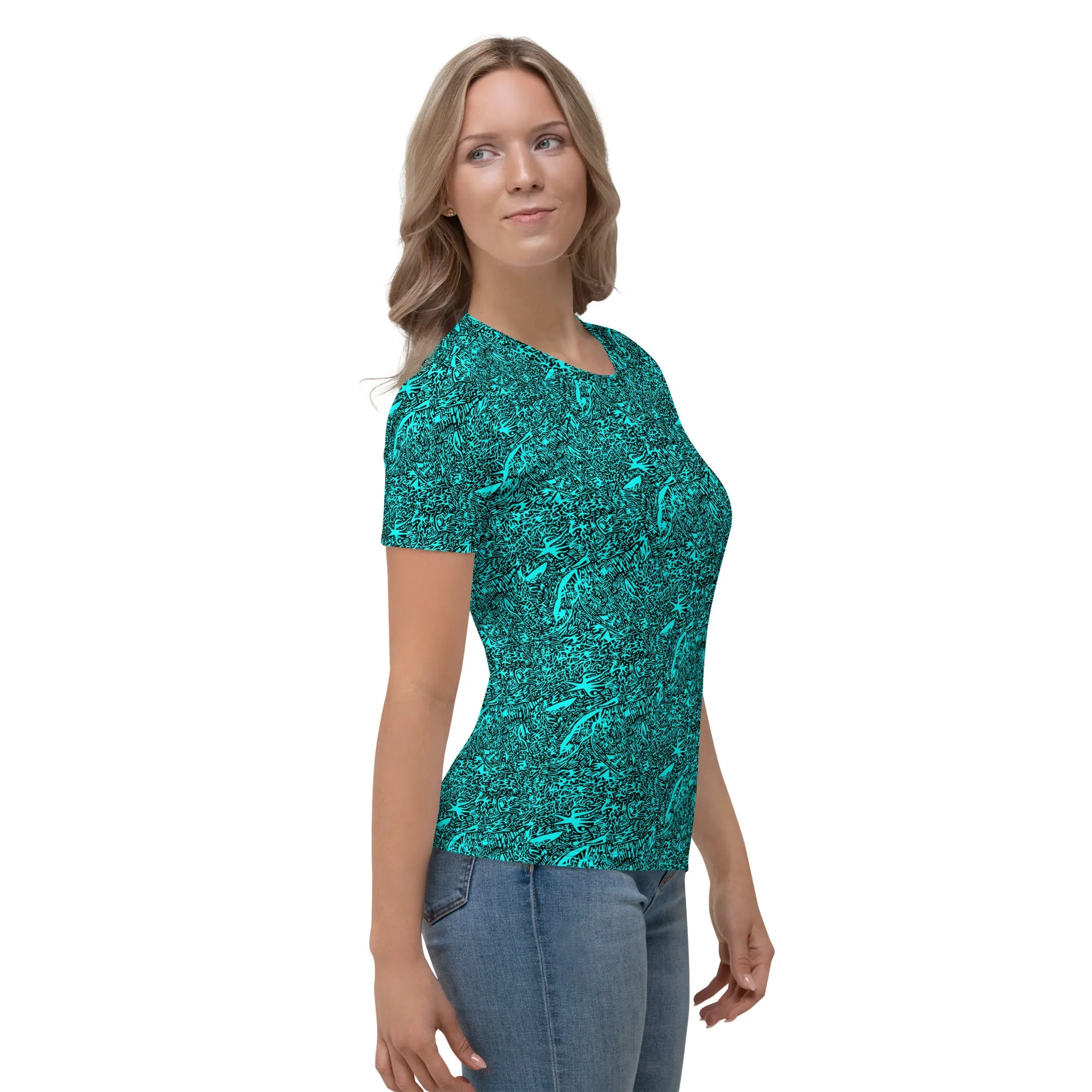 The Silent Warrior (Teal) - Women's Tee