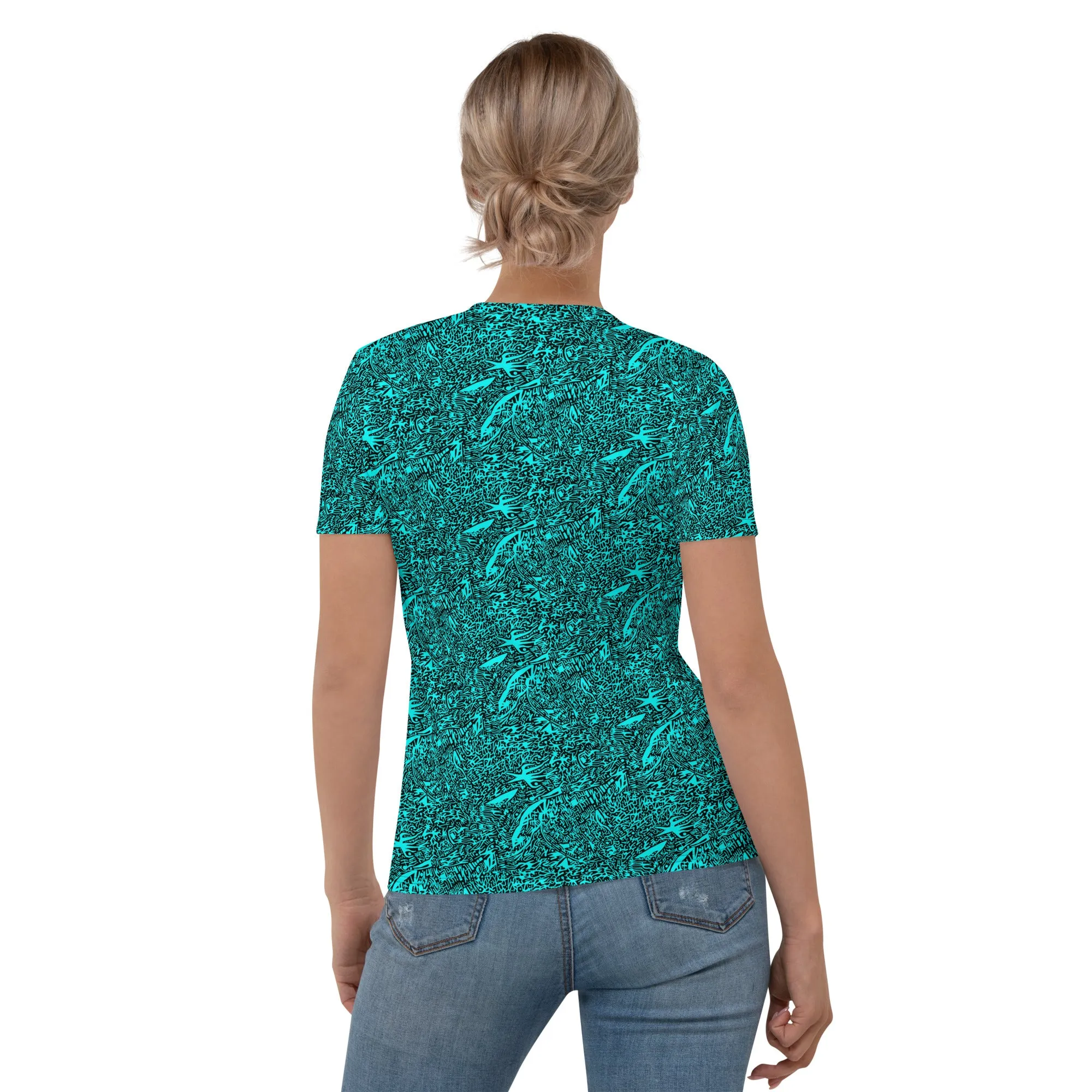 The Silent Warrior (Teal) - Women's Tee