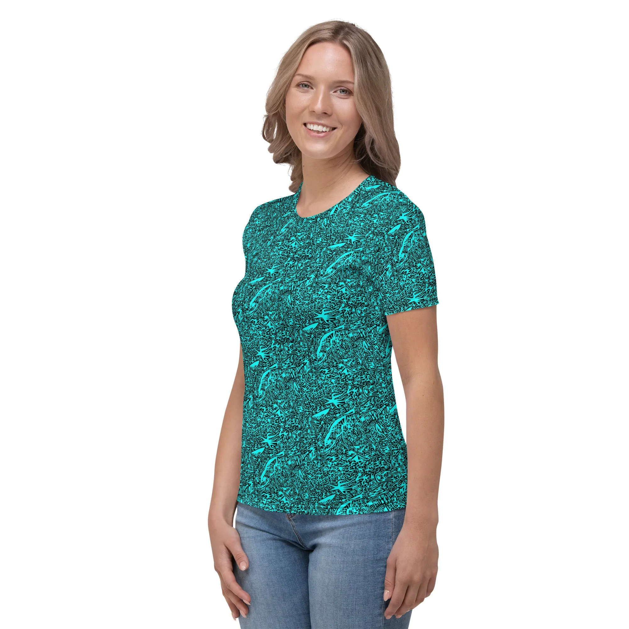 The Silent Warrior (Teal) - Women's Tee