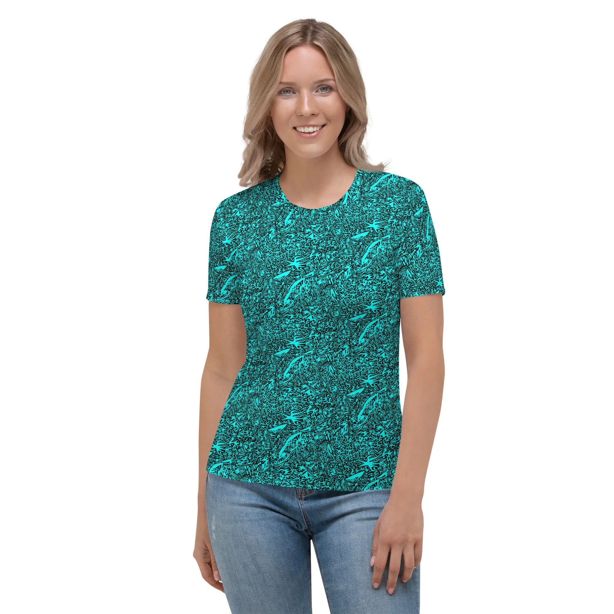 The Silent Warrior (Teal) - Women's Tee