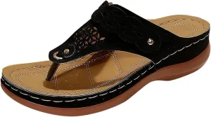 Thong Sandals for Women Rhinestones Elastic T Strap Flip Flops Flats Ladies Boho Summer Low Heel Casual Flat Shoes 2025 Fashion T-Strap Beaded Flower Bohemian Pearl Crystal Beach Flip-Flop