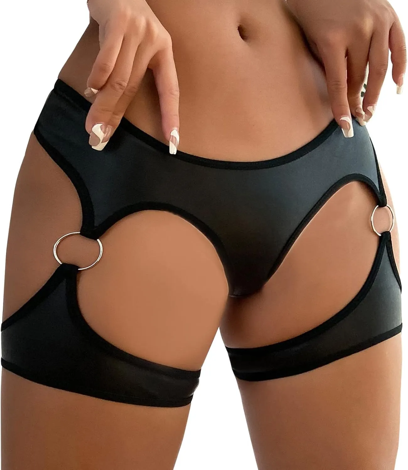 Thongs for Women Low Rise Lace Thong Seamless Panties Breathable Comfy Boy Shorts Underwears