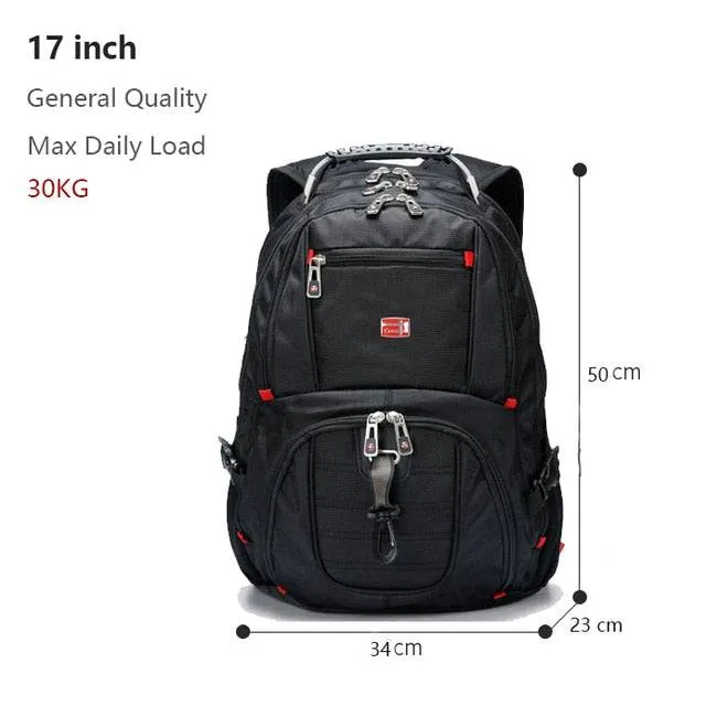 Travel Bag with USB Charging Port, Water Resistant and Swiss-Multifunctional Design