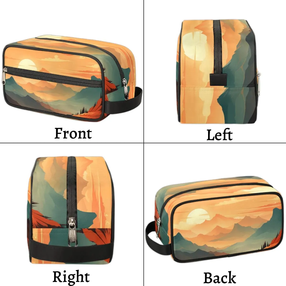 Travel Toiletry Bag for Women Men Beautiful Sunset Hanging Cosmetic Bag Waterproof Makeup Bag for Shaving Makeup Toothbrush & Travel Essentials