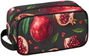 Travel Toiletry Bag for Women Men Fruit Pomegranate Hanging Cosmetic Bag Waterproof Makeup Bag for Shaving Makeup Toothbrush & Travel Essentials