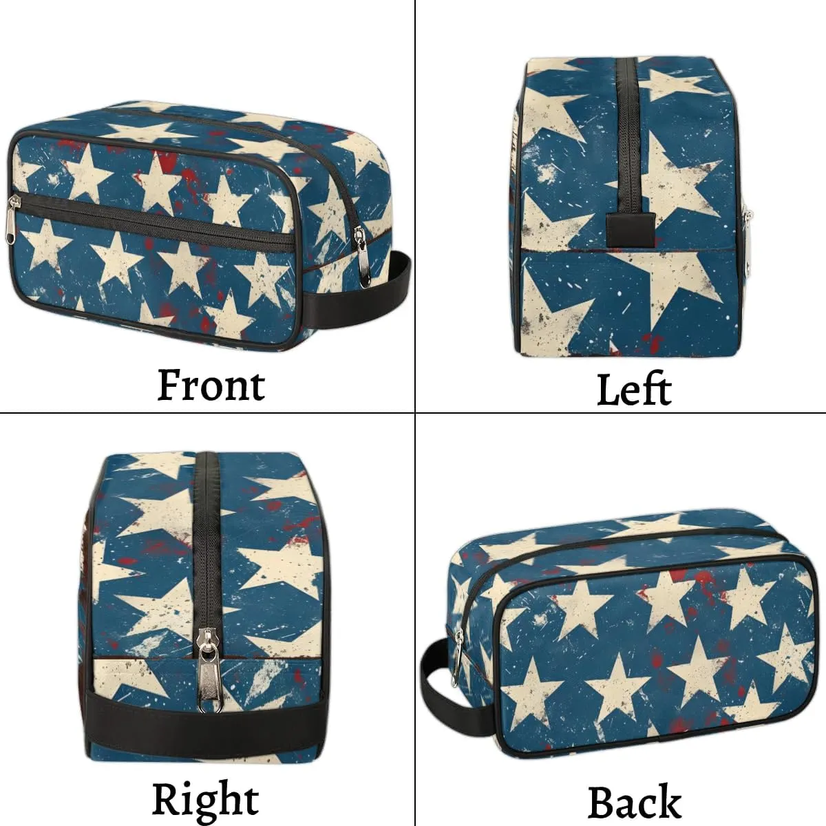 Travel Toiletry Bag for Women Men Stars Hanging Cosmetic Bag Waterproof Makeup Bag for Shaving Makeup Toothbrush & Travel Essentials