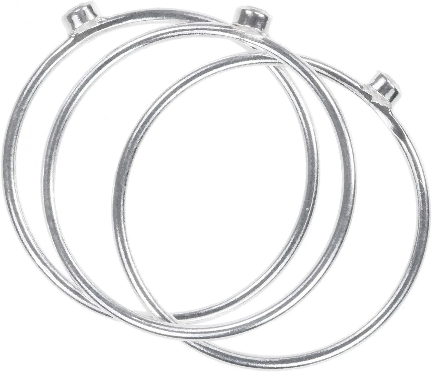 uGems Stacking Rings White CZ Assorted Ring Sizes and Metals