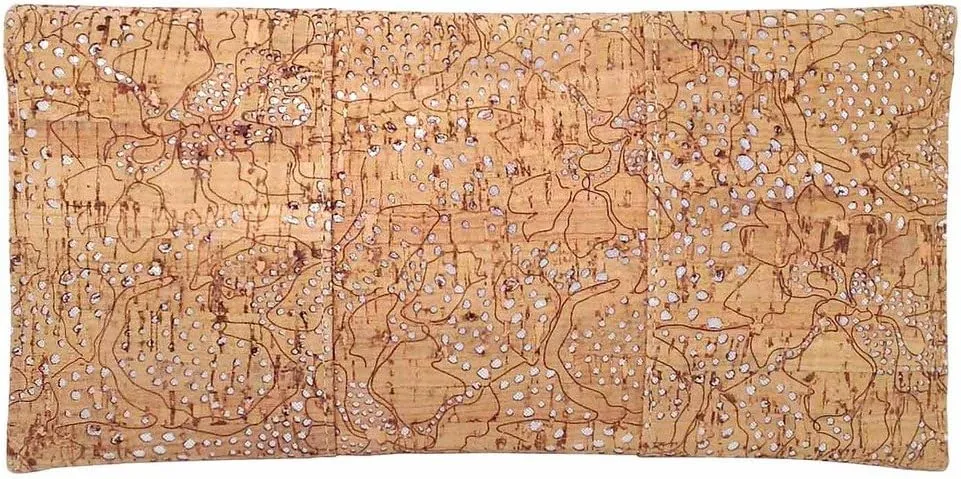 Unique Pattern Laser Cut Cork Envelope Clutch