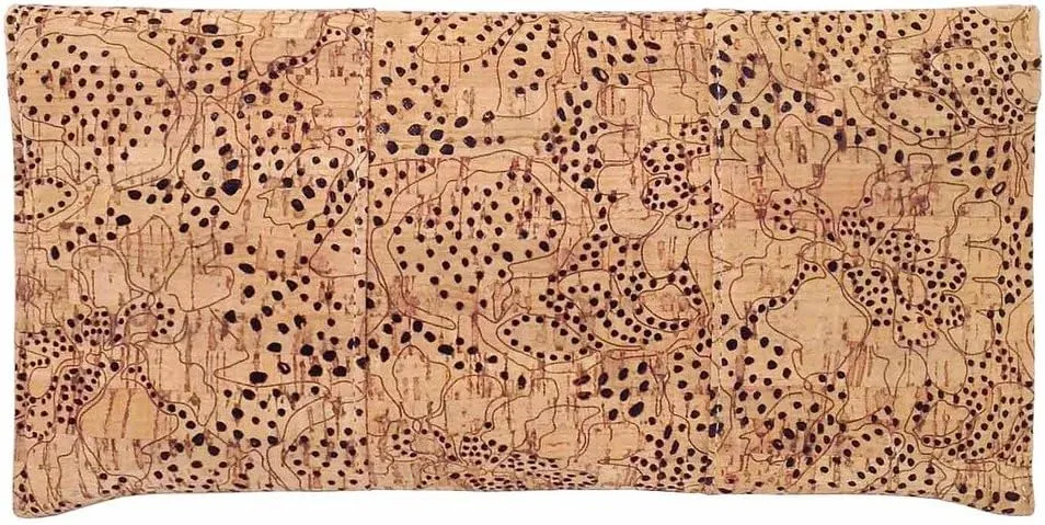 Unique Pattern Laser Cut Cork Envelope Clutch
