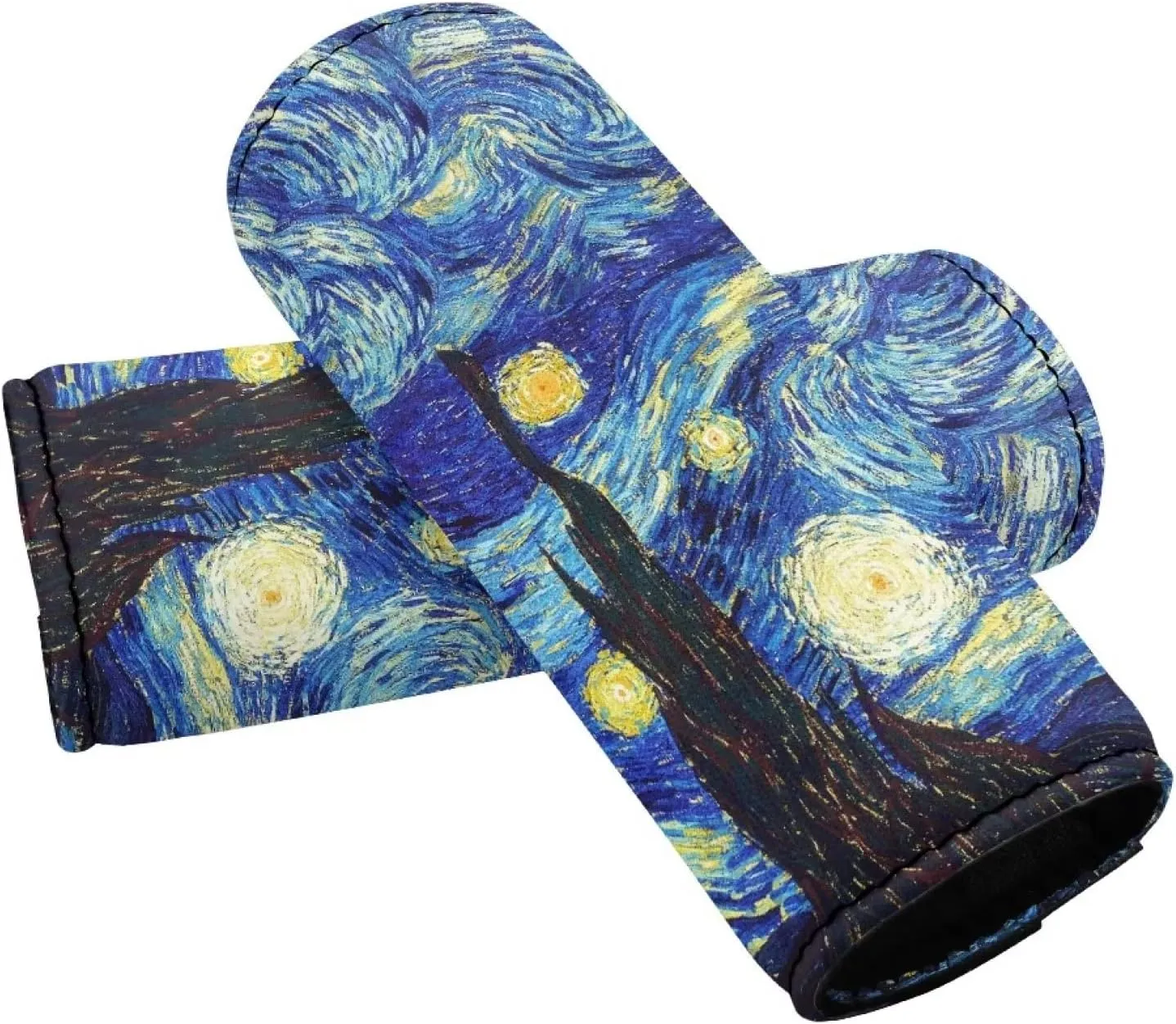 Uourmeti Starry Night Neoprene Luggage Handle Wrap, 2 Pack Luggage Identifiers for Suitcase Unqiue Luggage Markers for Easy Identification Travel Accessories