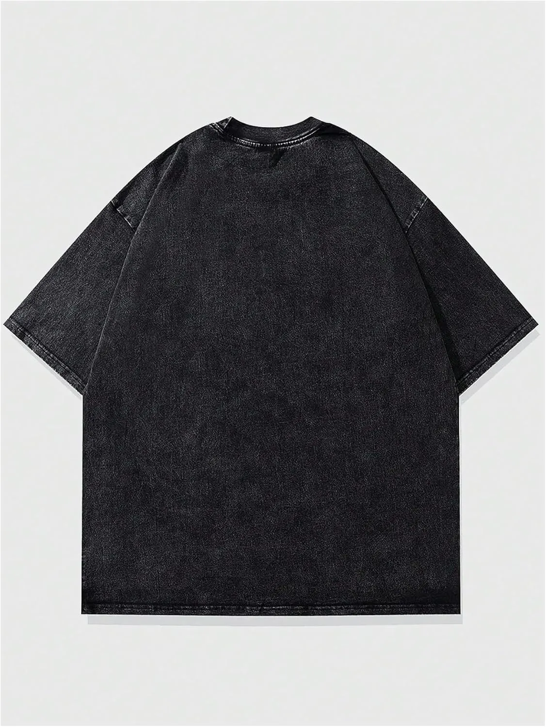 Verdusa Men's Oversized Graphic Tees Drop Shoulder Summer Washed T Shirts
