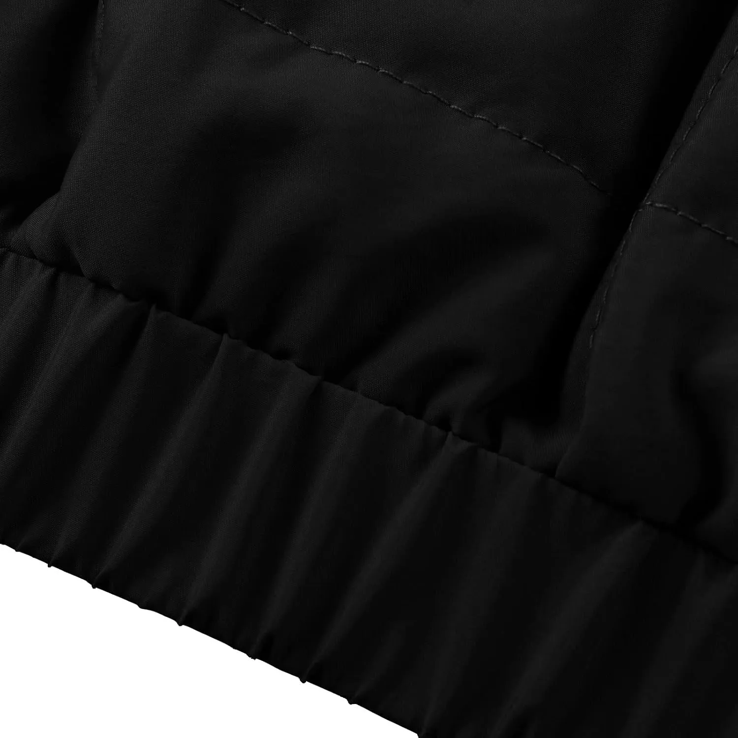 VESNIBA Quilted Jackets for Women Long Sleeve Zip Up Jacket Coat Loose Fit Puffer Shakets Winter Warm Outwear