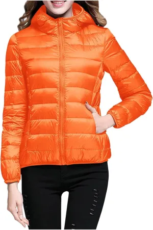 Winter Jacket Women Women Warm Lightweight Hooded Windproof Winter Coat With Recycled Insulation Blue Jacket