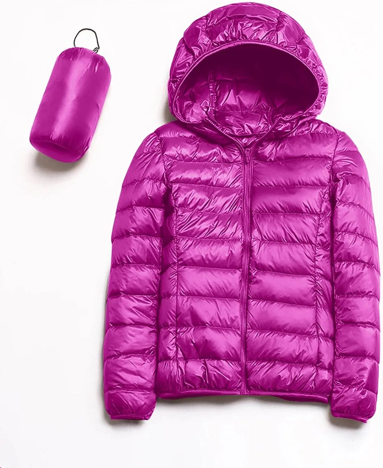 Winter Jacket Women Women Warm Lightweight Hooded Windproof Winter Coat With Recycled Insulation Blue Jacket
