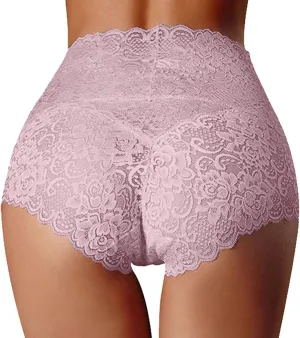 Women Lace Briefs Underwear Breathable Invisible Low Rise Seamless G-String Tangas Panties
