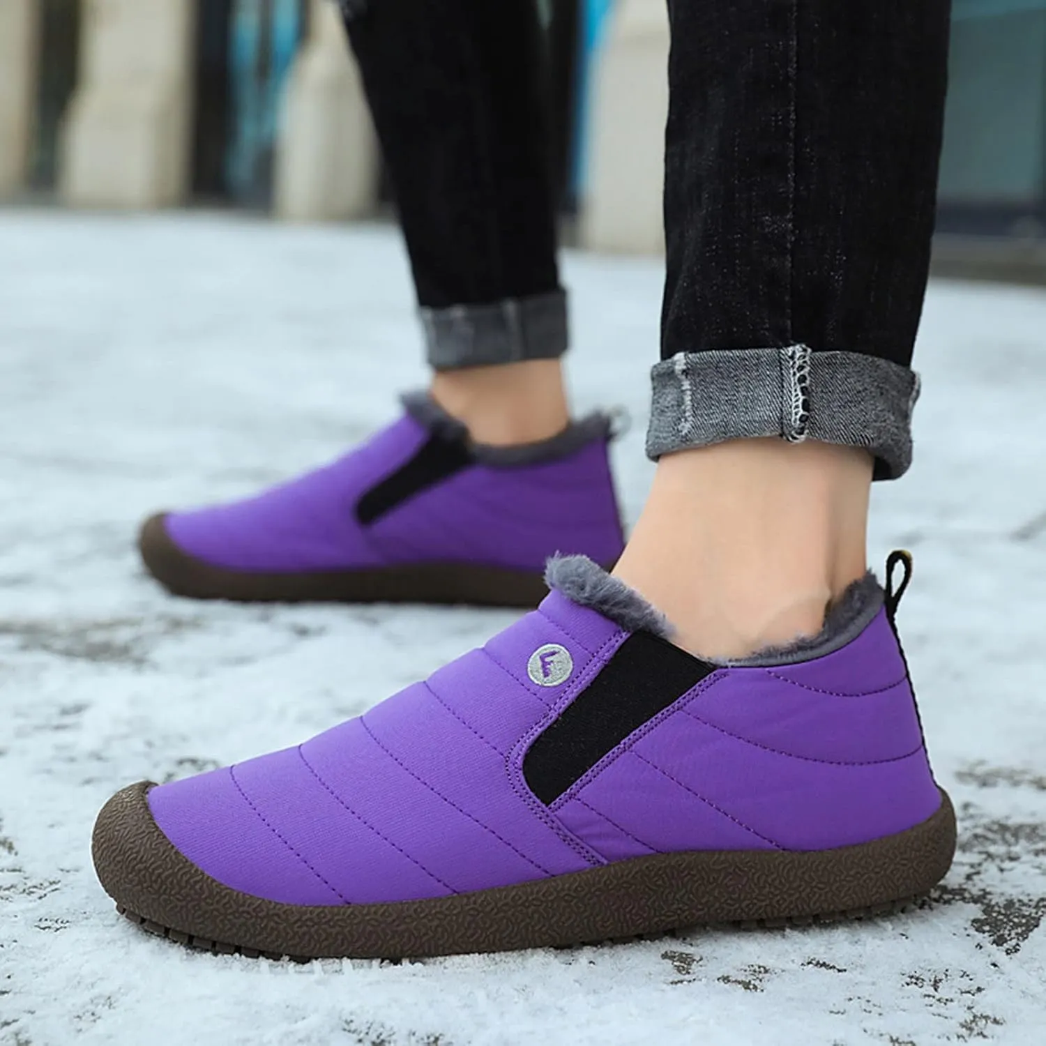 Women Snow Boots Waterproof Wide Cute Womens Platform Snow Boots Womens Winter Boots Size 9 Wide Boots for Snow Woman Botas De Invierno Para Mujer Negras
