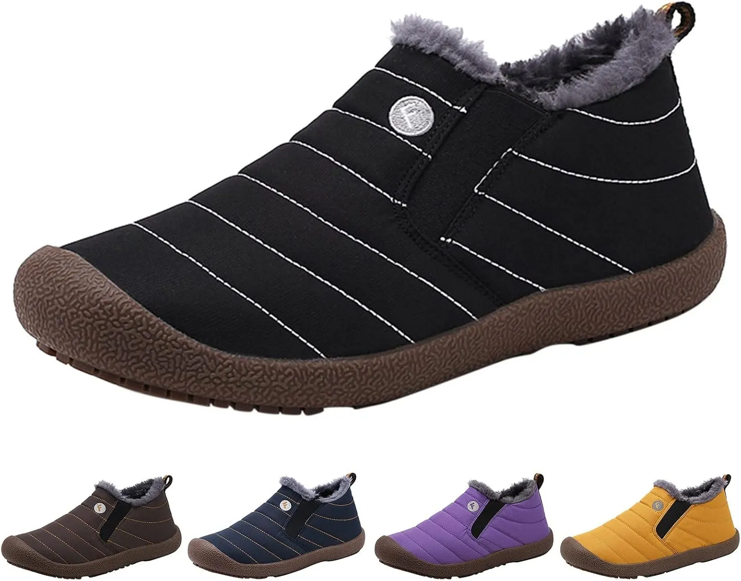 Women Snow Boots Waterproof Wide Cute Womens Platform Snow Boots Womens Winter Boots Size 9 Wide Boots for Snow Woman Botas De Invierno Para Mujer Negras