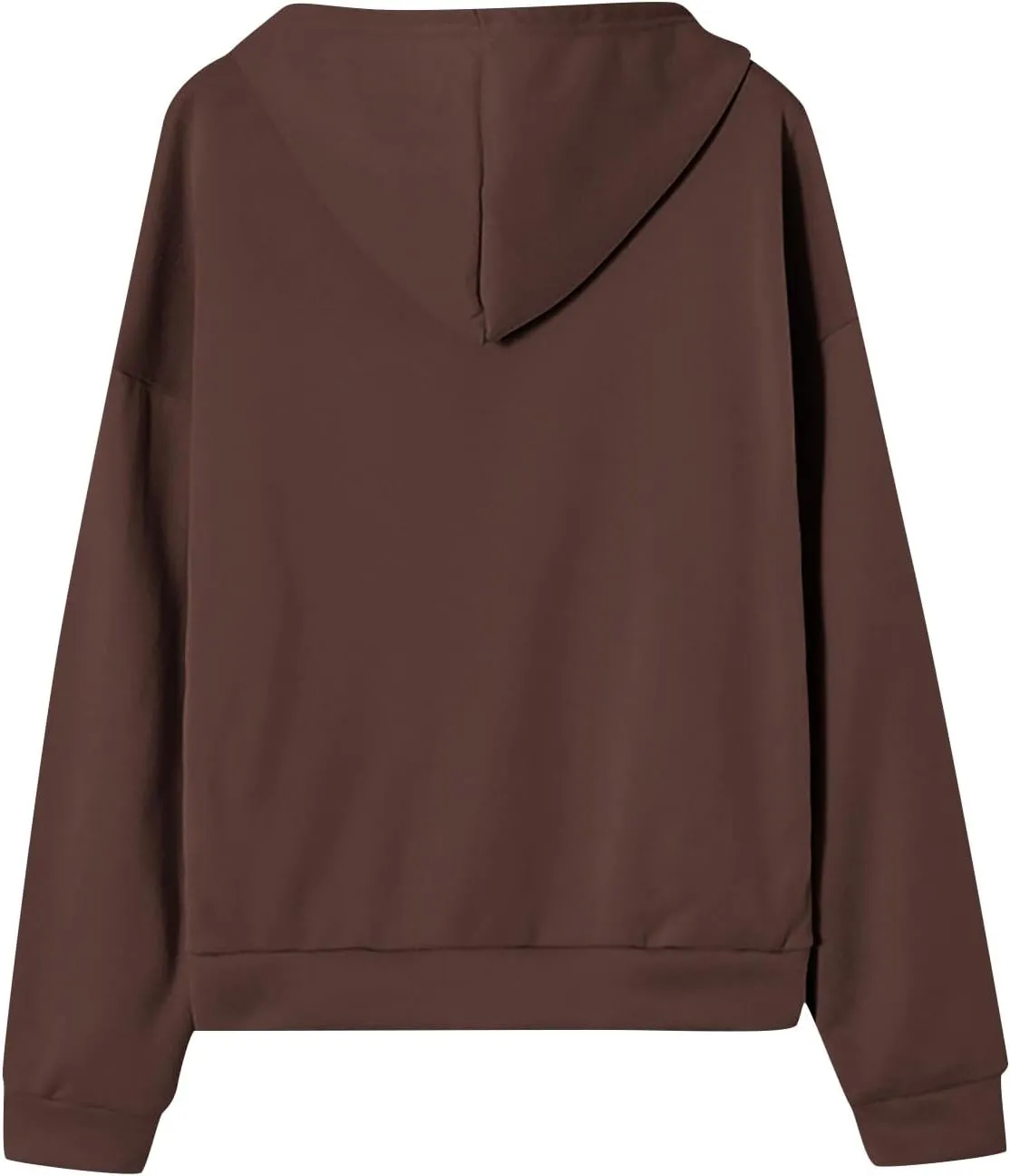 Women Zip Up Hoodie Casual Loose Oversized Sweatshirt Long Sleeve Comfy Fleece Jacket with Pockets Workout Clothes