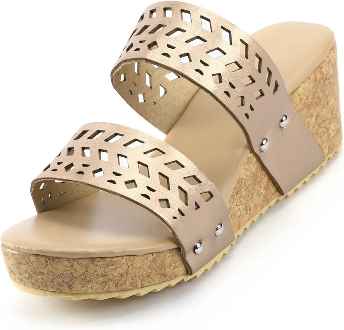 Women's Arch Support Slides Open Sandals Breathable Hollow Out Summer Slip On Wedges Toe Beach Shoes for Women