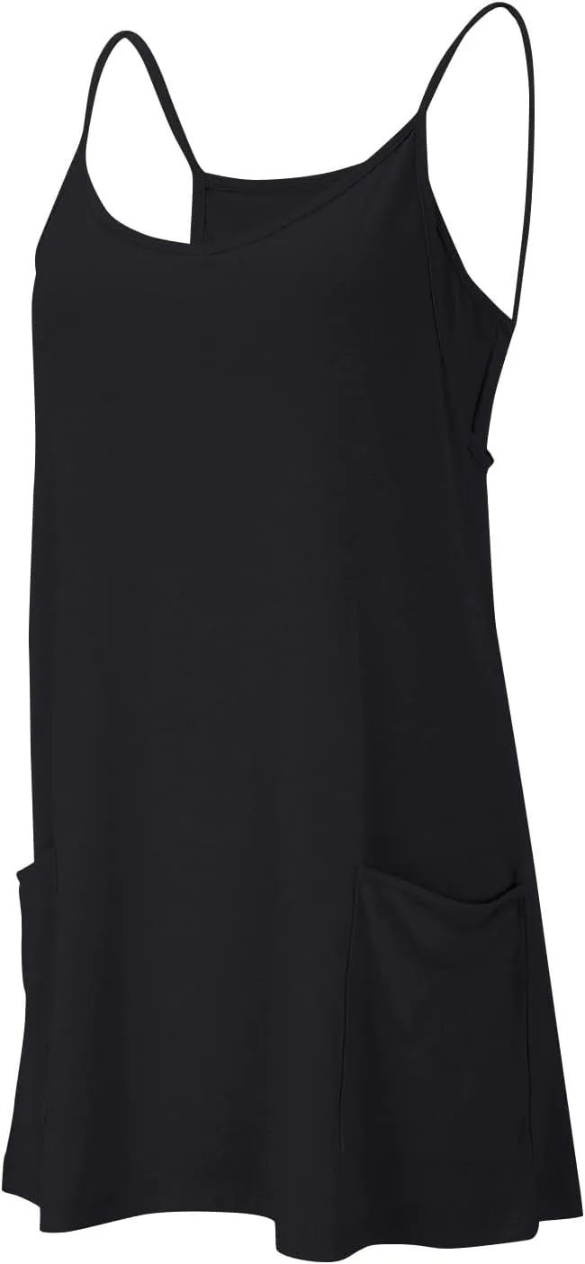 Womens Athletic Dress Summer Tennis Workout Sports Sleeveless Mini Romper Dress Built in Shorts Clothes with Pockets