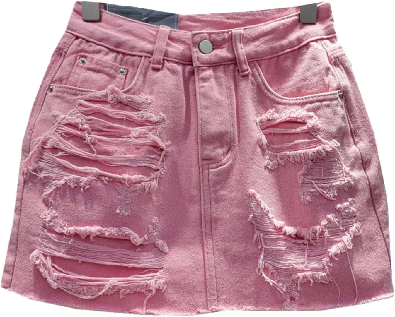 Womens Denim Mini Skirt Shorts Spring Summer High Waist Retro A-Line Casual