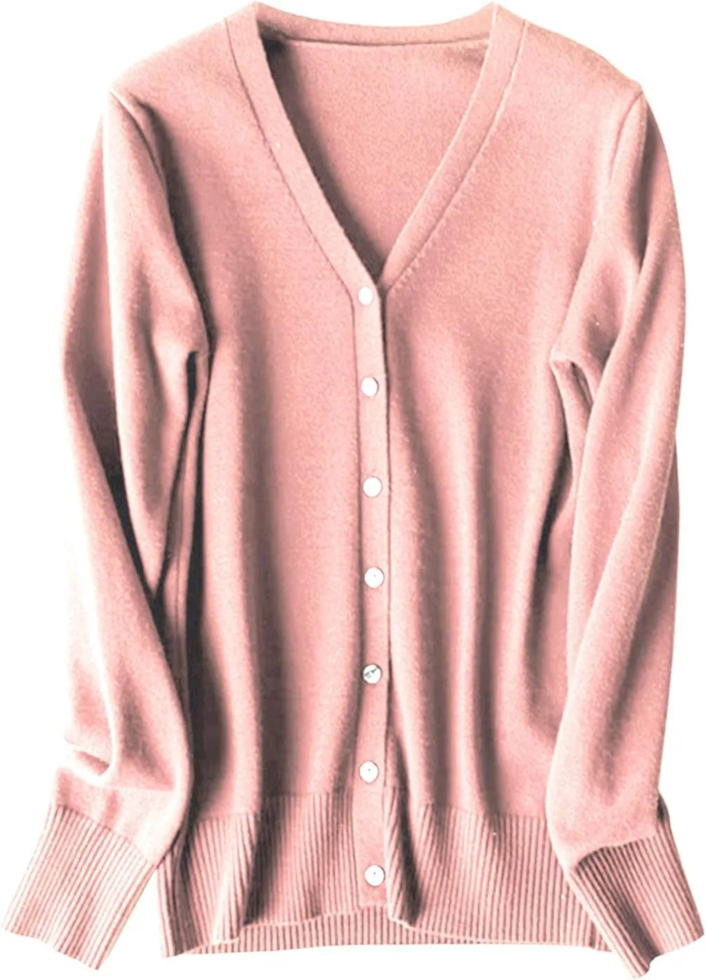 Women's Elegant Cardigan Crochet Knit Solid Color V Neck Button Fly Long Sleeve Tops Autumn Going Out Commute Sweater