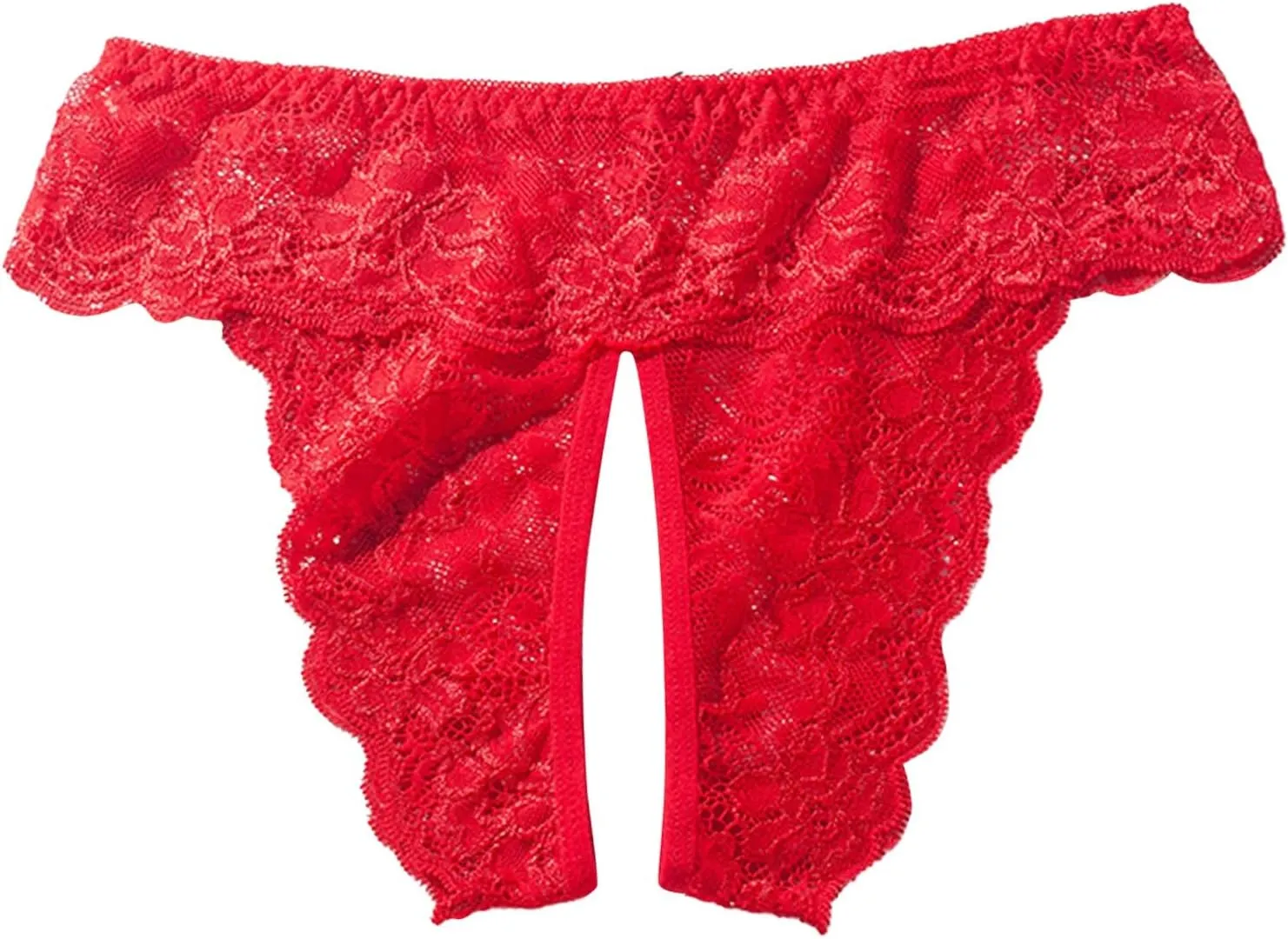 Women's Floral Lace Brief Underwear Breathable High Leg High Waist Stretch Cute Bikini Brief Panties