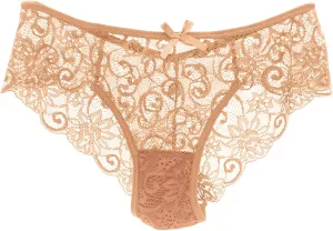 Women's Floral Lace Brief Underwear Breathable High Leg High Waist Stretch Cute Bikini Brief Panties