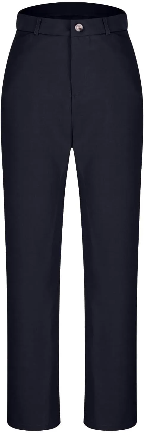 Womens High Waist Wide Straight Leg Trousers Casual Slacks Dress Pants with Pockets Pull On Office Work Business Pant