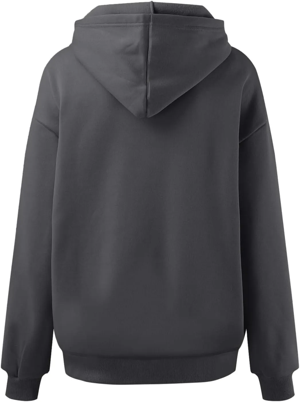 Womens Hoodie Pullover Casual Plain Basic Sweatshirt with Hood Solid Color Oversized Long Sleeve Hoodies