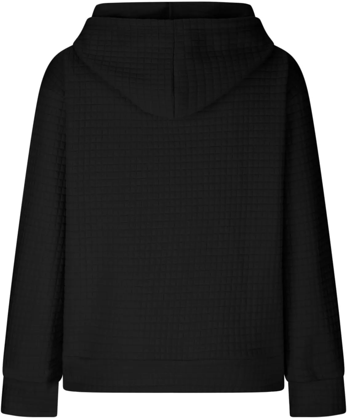 Womens Hoodies Fall Winter Waffle Knit Drawstring Cute Sweatshirts with Pocket Trendy Pullover