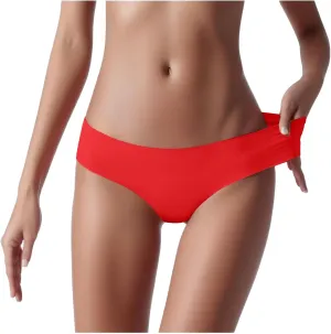 Women's Lace Brief Underwear Breathable Invisible High Waist Soft G String Thongs