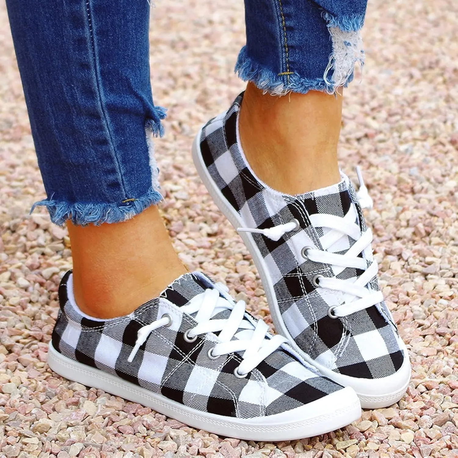 Womens Light Weight Walking Sneakers Size 10 Wide Slip On Sneakers Women Wide Fit Womens Slip On Shoes with Arch Support Womens Sneakers Size 6 Slip Ons Size 9 Women's Slip Resistant Shoes