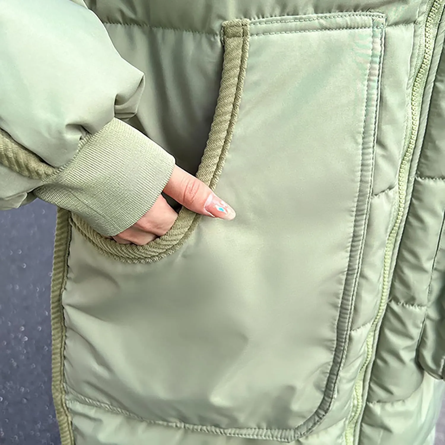 Women's Long Winter Down Coats Plus Size Zip Up Padded Trench Jackets Full Length Quilted Puffer Jackets With Pockets