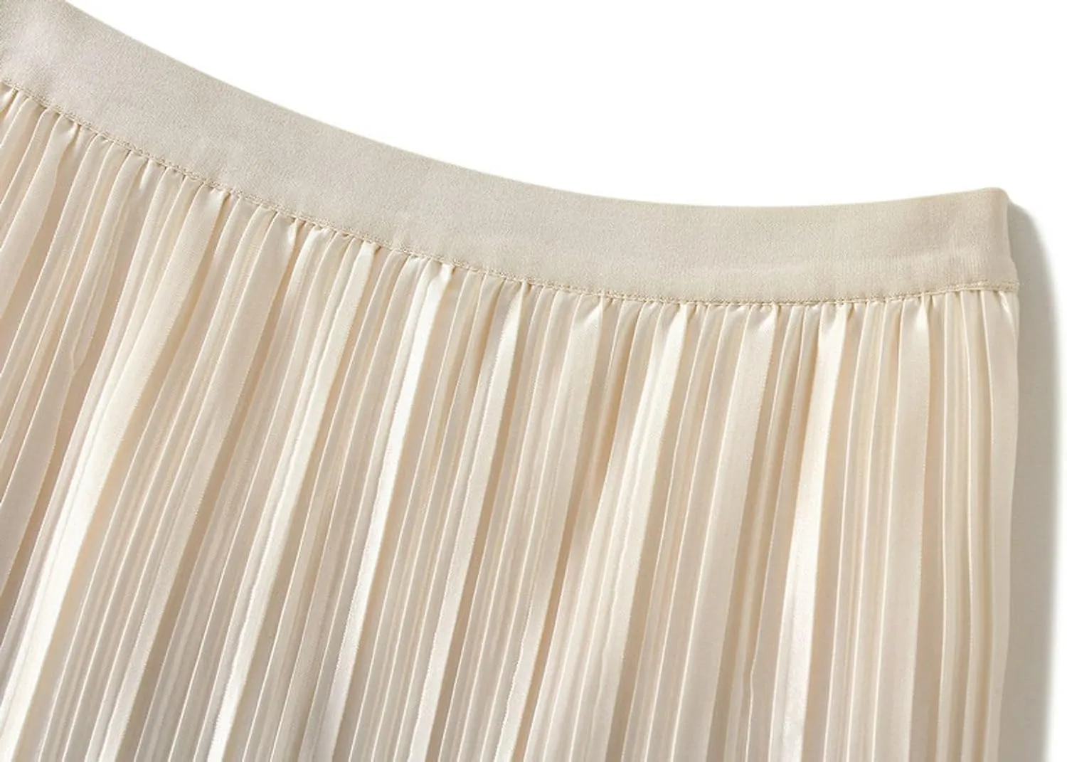 Women's Ombre Pleated Midi Skirt Elegant Gradient Tulle Skirts Elastic High Waist Flowy Skirt Summer Casual Skirts
