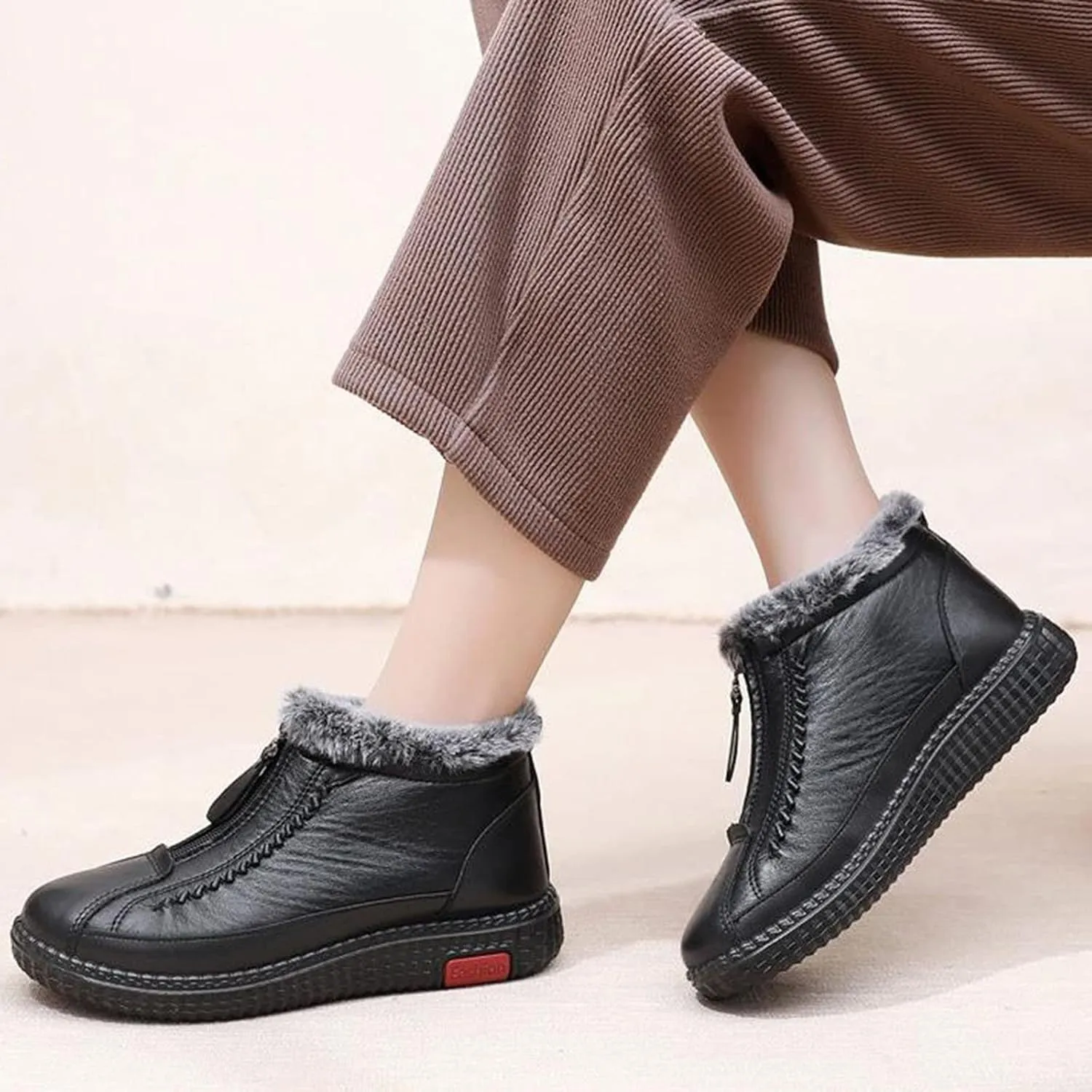 Womens Snow Boots Waterproof Insulated Womens Winter Boots Slip on Winter Boots for Women Slip ons Winter Boot Women Fur Botas Para Mujer De Invierno Para La Nieve