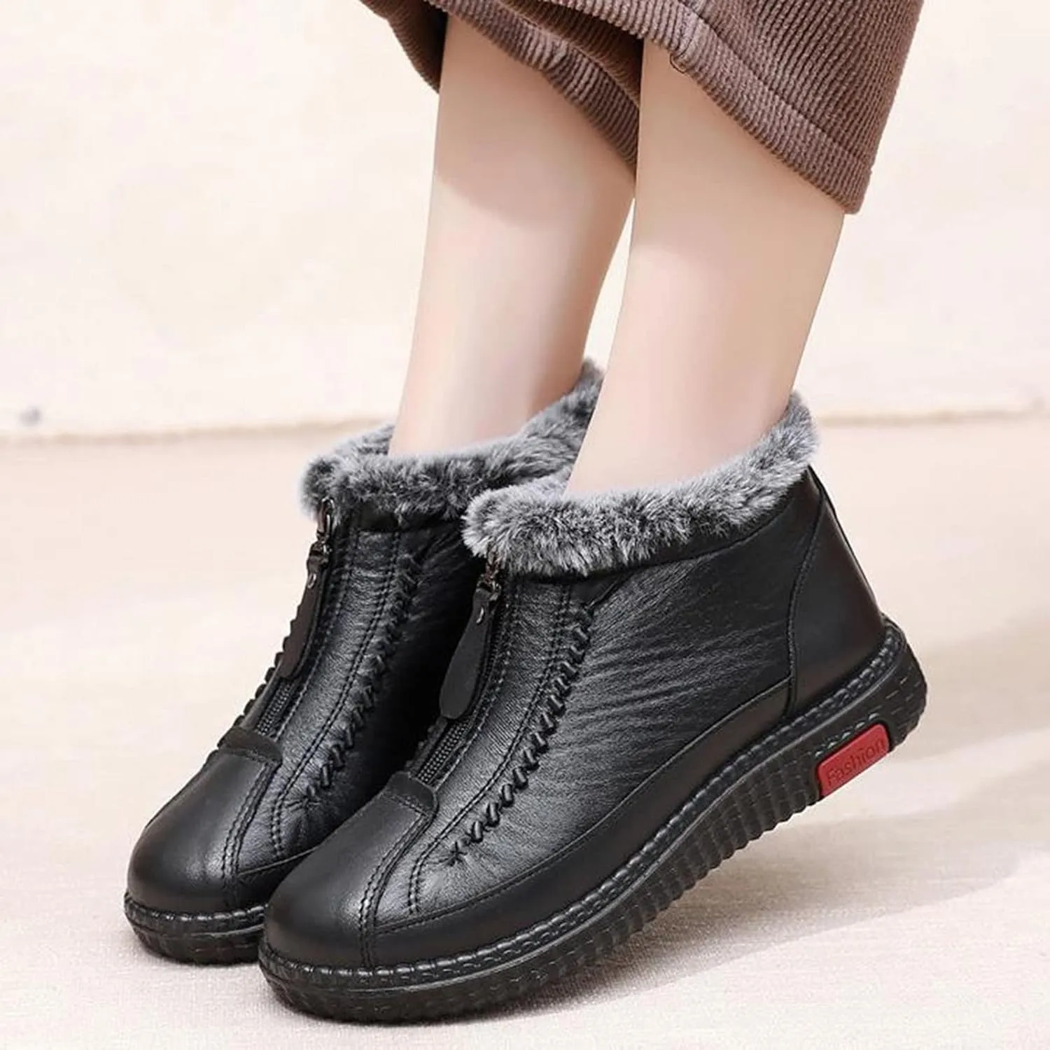 Womens Snow Boots Waterproof Insulated Womens Winter Boots Slip on Winter Boots for Women Slip ons Winter Boot Women Fur Botas Para Mujer De Invierno Para La Nieve