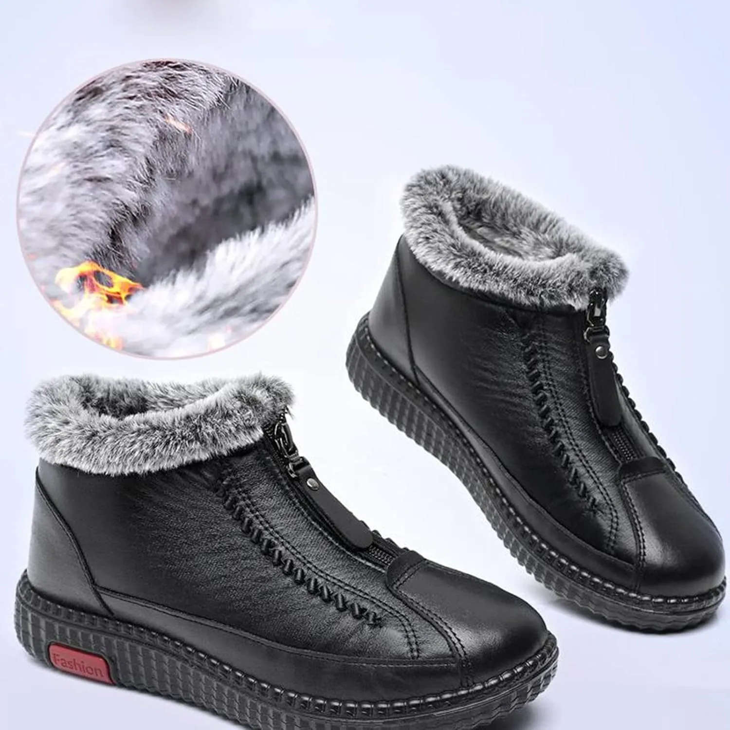 Womens Snow Boots Waterproof Insulated Womens Winter Boots Slip on Winter Boots for Women Slip ons Winter Boot Women Fur Botas Para Mujer De Invierno Para La Nieve