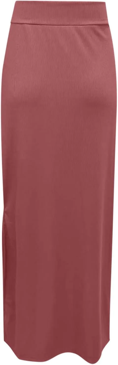 Women's Stretch Elastic High Waisted Knee Pencil Maxi Skirts Slim Fit Bodycon Office Work Business Dress