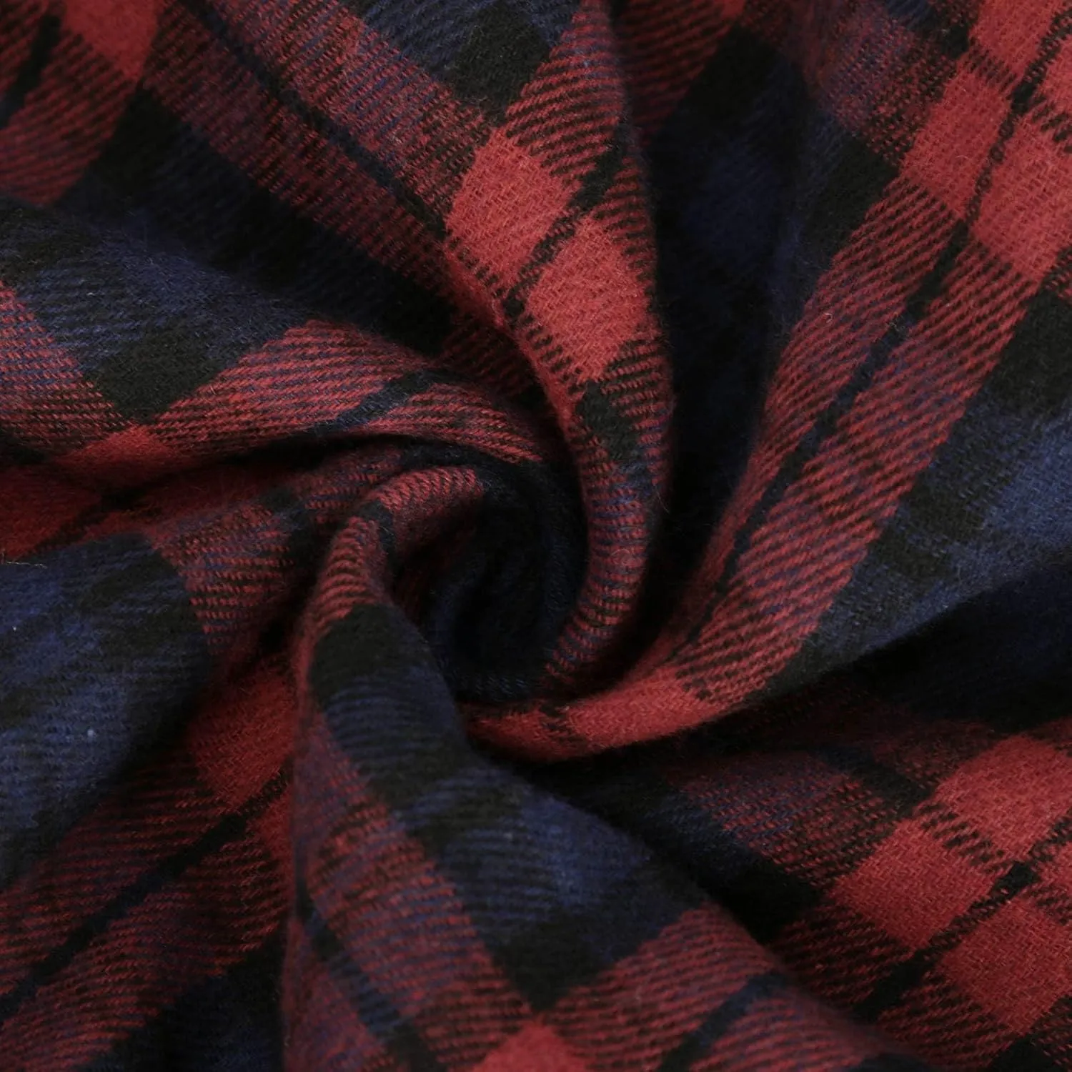 Women's Vintage Plaid Maxi Skirt Elegant High Waist Warm Wool Long Pleated Skirts Trendy Fall A-Line Tartan Skirts