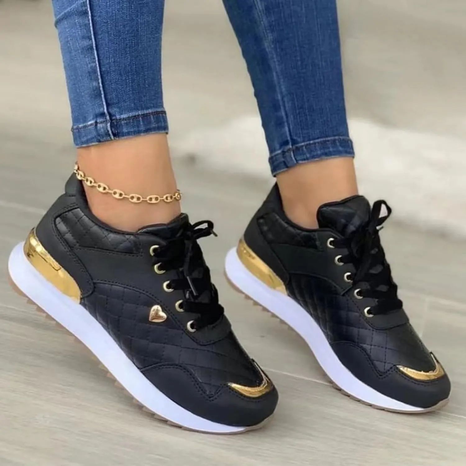 Womens White Sneakers Casual Platform Women's Lace Up Wedge Sneakers High Top Fashion Basketball Shoes for Women High Top Slip On Shoes Women Wide Toe Box Zapatos OrtopDicos para Mujeres De Vestir