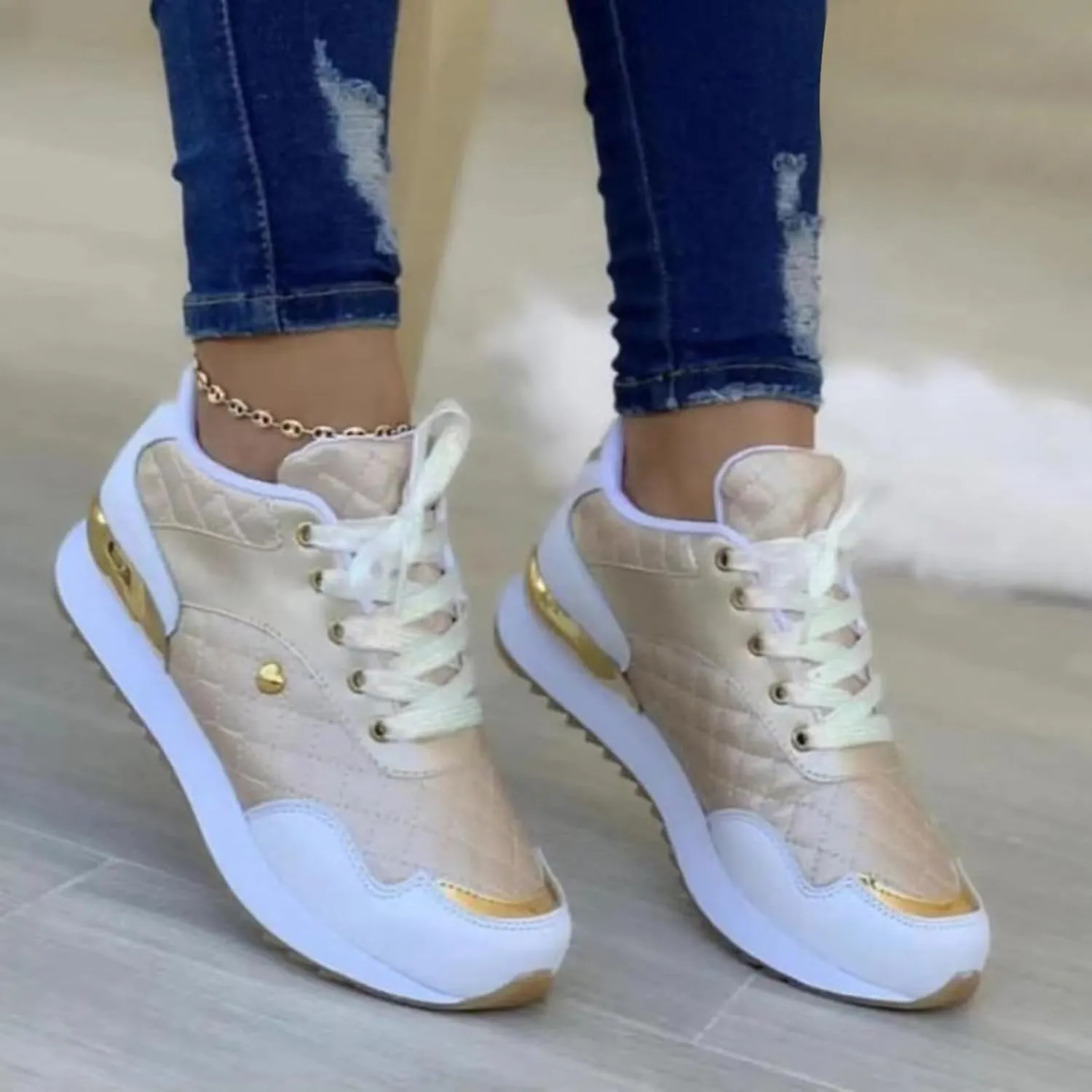 Womens White Sneakers Casual Platform Women's Lace Up Wedge Sneakers High Top Fashion Basketball Shoes for Women High Top Slip On Shoes Women Wide Toe Box Zapatos OrtopDicos para Mujeres De Vestir