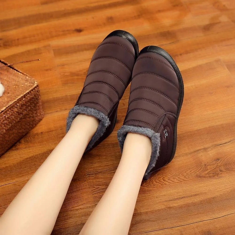 Womens Winter Snow Boots Waterproof Women's Winter Boots Waterproof Waterproof Snow Boots Women Wide Width Warm Slipper Boots for Women Outdoor Winter Women Boot 9 Extra Wide