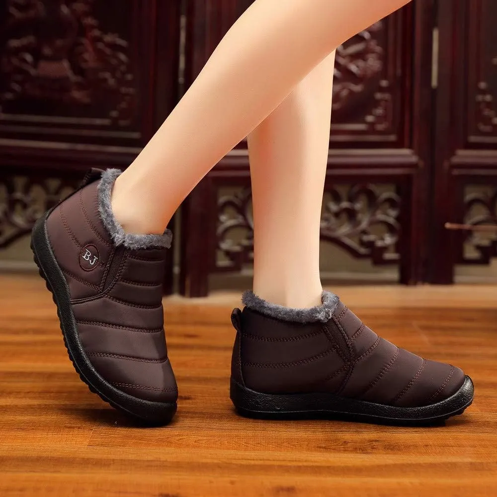 Womens Winter Snow Boots Waterproof Women's Winter Boots Waterproof Waterproof Snow Boots Women Wide Width Warm Slipper Boots for Women Outdoor Winter Women Boot 9 Extra Wide