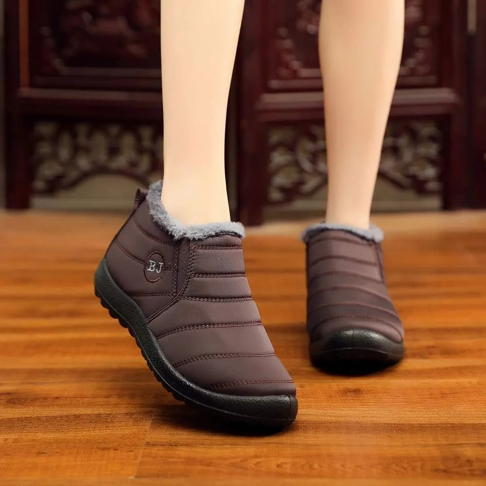 Womens Winter Snow Boots Waterproof Women's Winter Boots Waterproof Waterproof Snow Boots Women Wide Width Warm Slipper Boots for Women Outdoor Winter Women Boot 9 Extra Wide